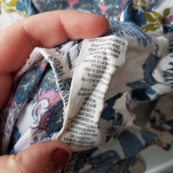 Free People white floral tunic 2 - Picture 5 of 8